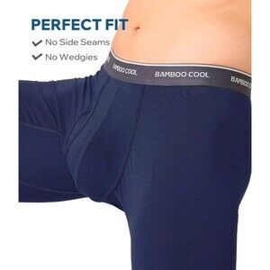 BAMBOO COOL Men's Ultra-Soft Breathable Boxer Briefs  Moisture Wicking XL